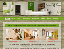 Tablet Screenshot of physiotherapie-christoph-knopp.de